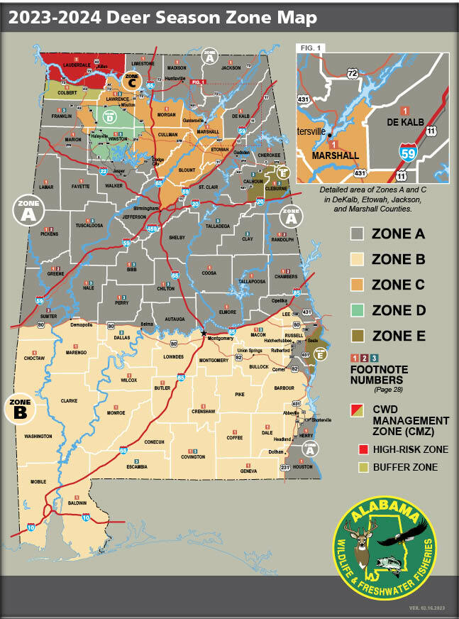 Deer Seasons & Limits Alabama Hunting eRegulations