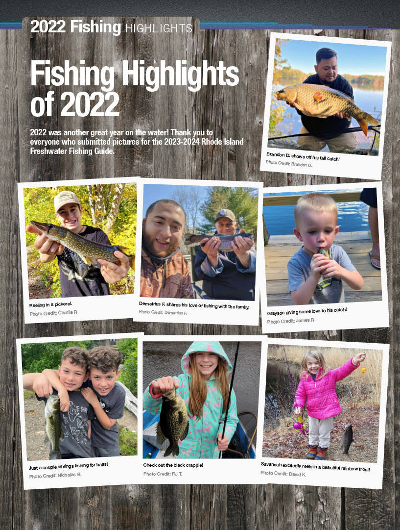 2022 Fishing Highlights Rhode Island Freshwater Fishing eRegulations