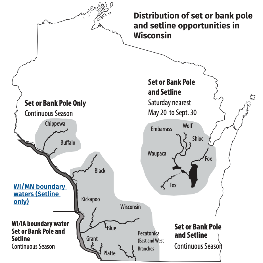 Setline, Set and Bank Pole Regulations - Wisconsin Fishing